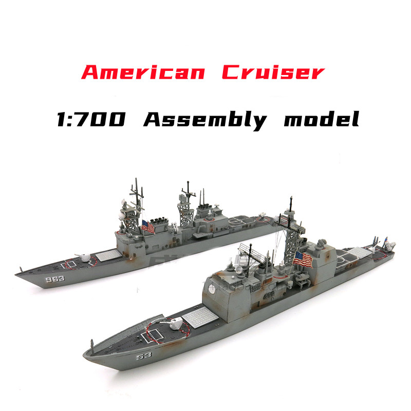 Model Kit Battleship - 1/700 Американский ракеты крейсерская модель Наборы