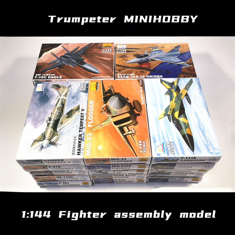 Model Kit Tamiya - TRUMPETER 1/144 Военный истребитель в сборе,
