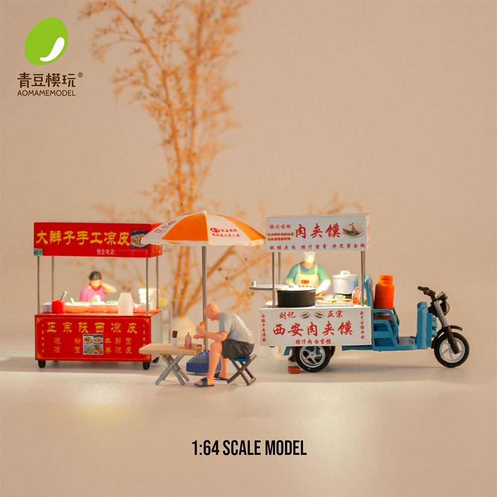 Model Kit Diorama - Модельный набор «Ночной рынок» 1/64 -