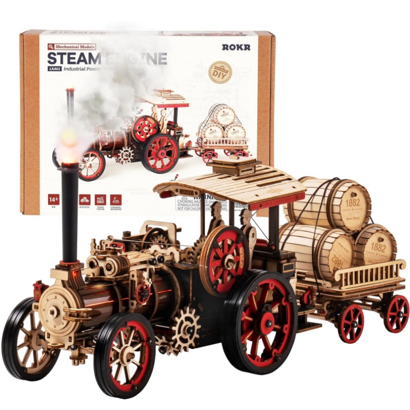 Model Kit Locomotive - Robotime Rokr Модель автомобиля Строительный комплект