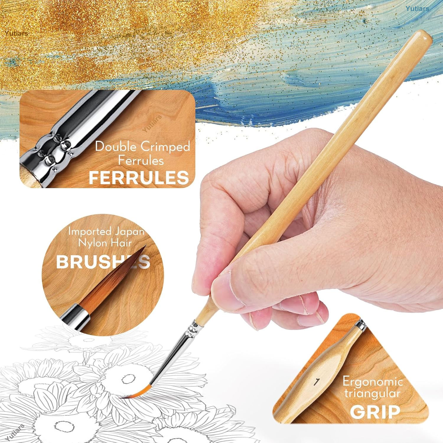 Набор из 10 прецизионных кисте – обзор и цена Model Kit Paint Set