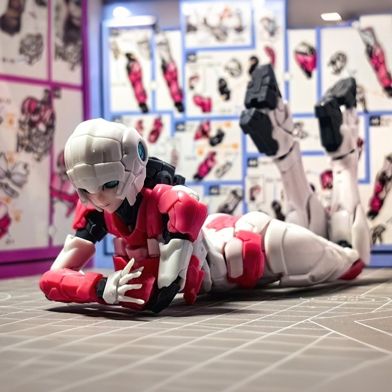 В наличии: M66336 Розовый, M66 – обзор и цена Model Kit Mecha Girl