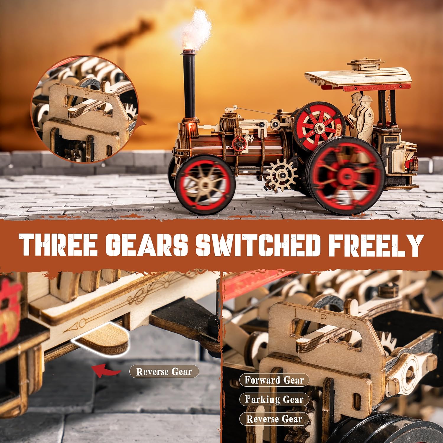 Robotime Rokr Модель автомобил – обзор и цена Model Kit Locomotive