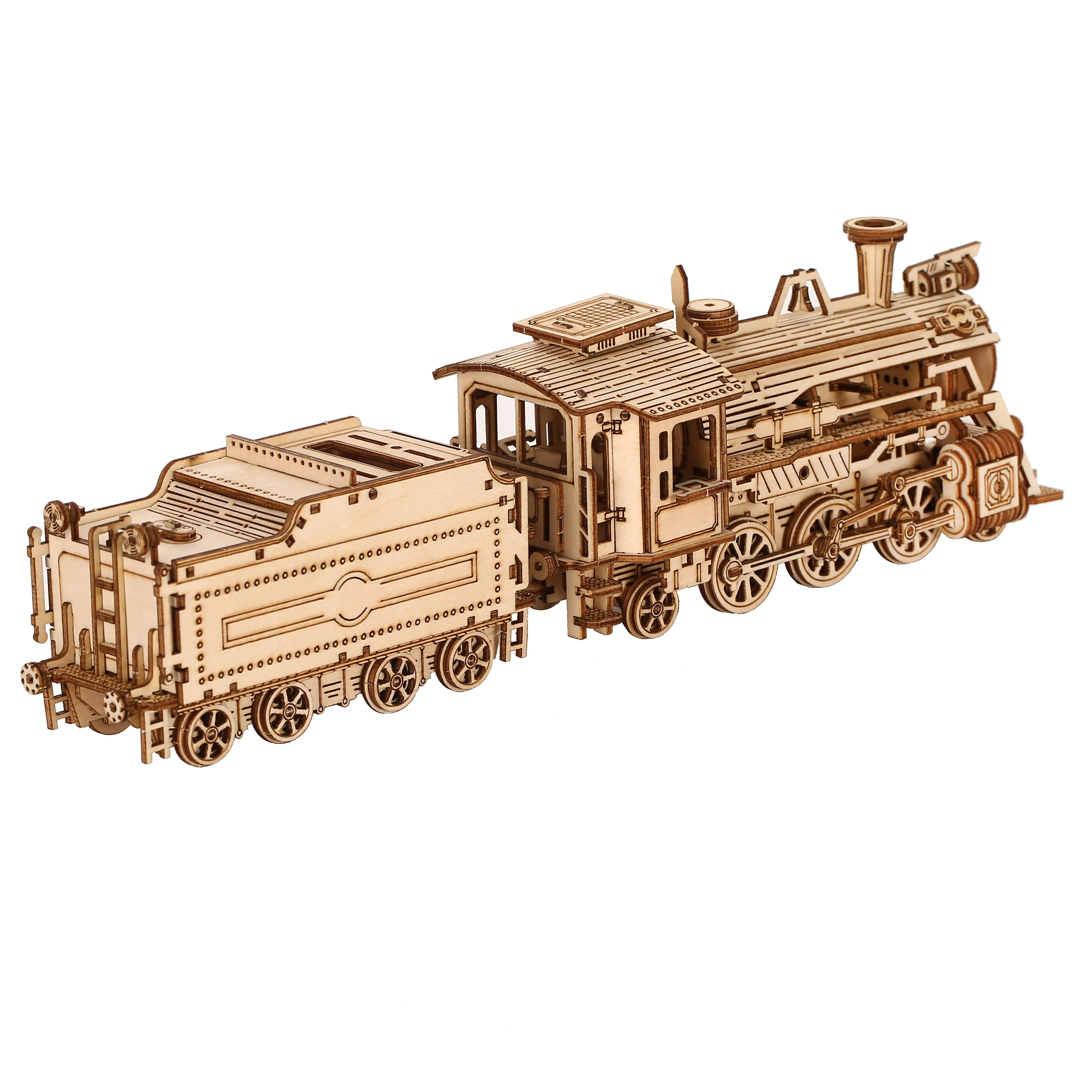 Локомотив 3D деревянная голово – обзор и цена Model Kit Locomotive