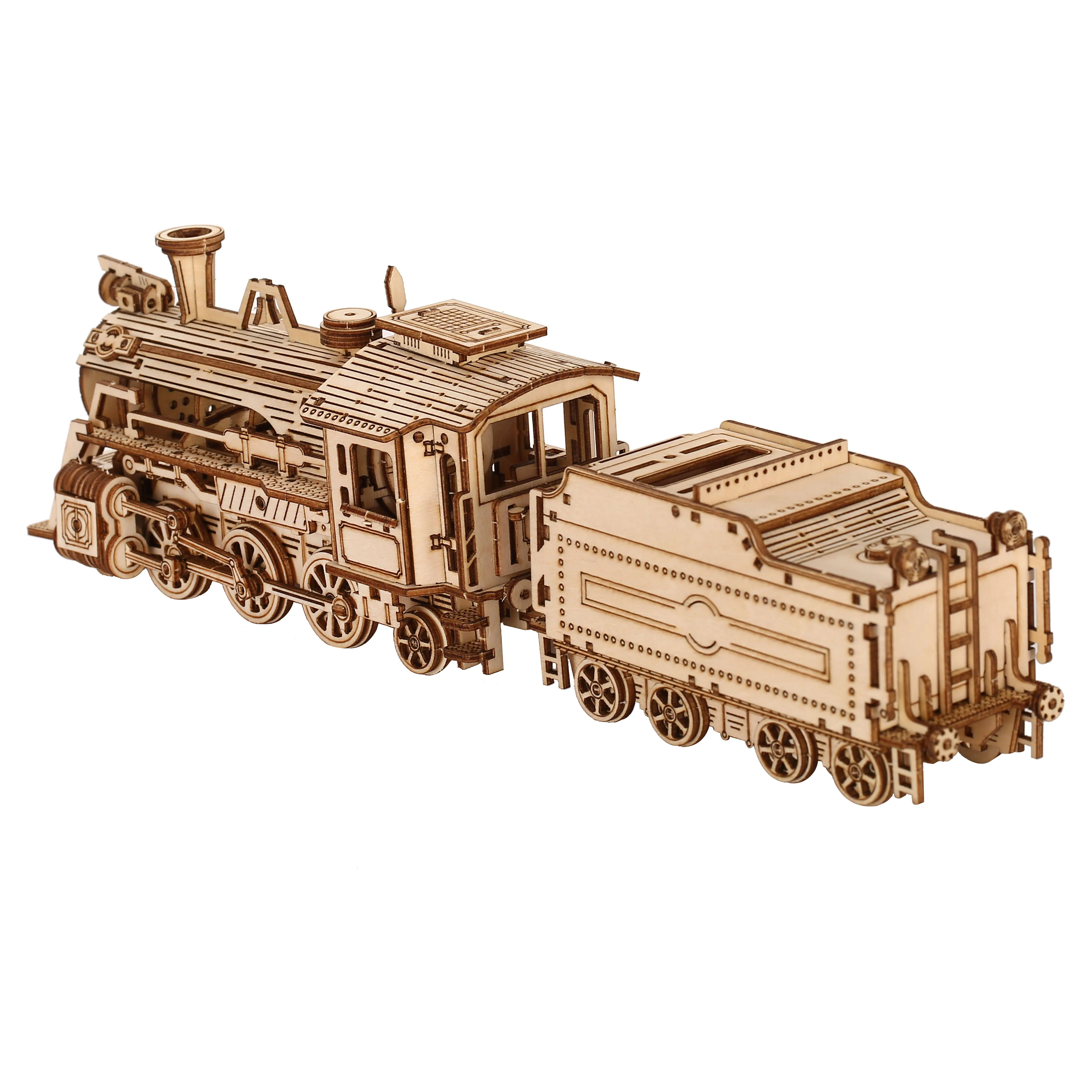 Локомотив 3D деревянная голово – обзор и цена Model Kit Locomotive