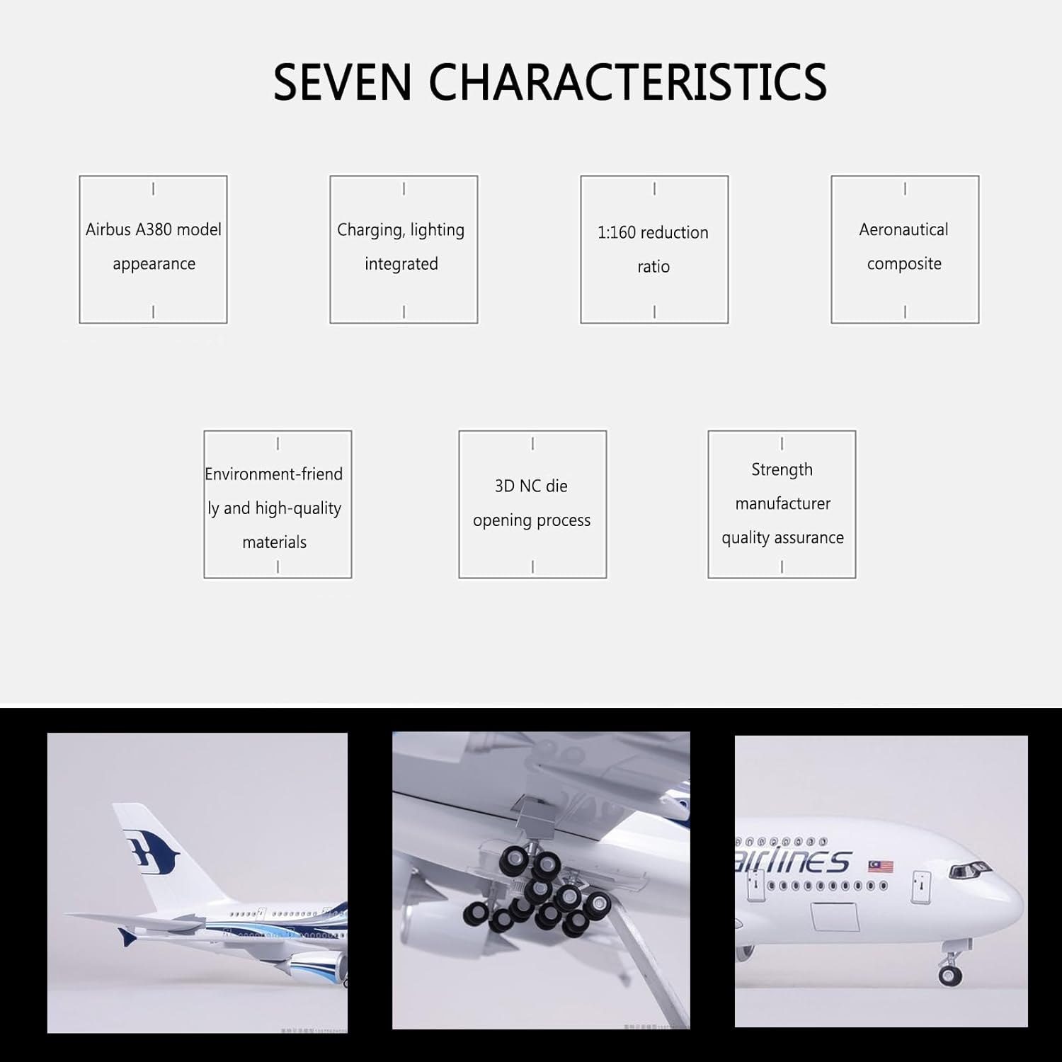 Масштаб 1:160 Malaysia Airline – обзор и цена Resin Kit Cast
